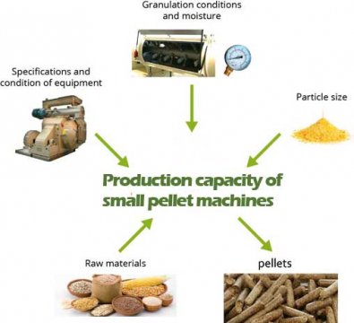 Factors affecting production capacity of small pellet machines