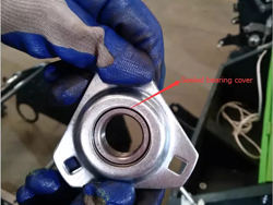 Sealed bearing cover