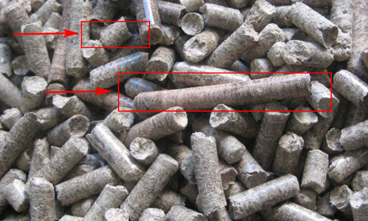 poor wood pellet length