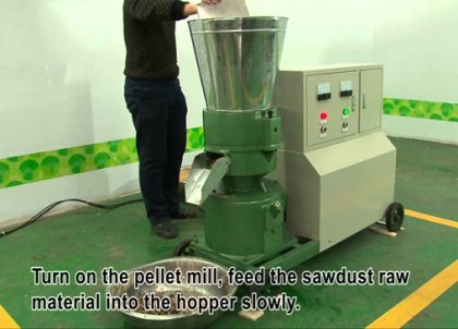 How to operate small wood pellet machine?