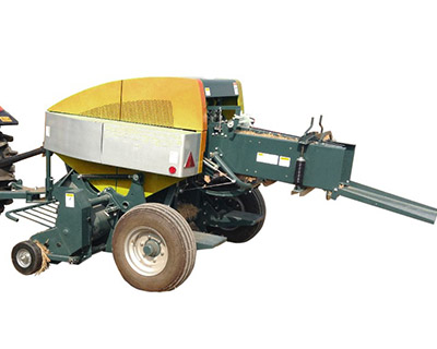 Square Baler With Tractor