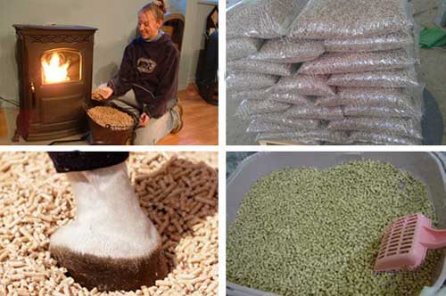 pellets made by gasoline pellet machine application