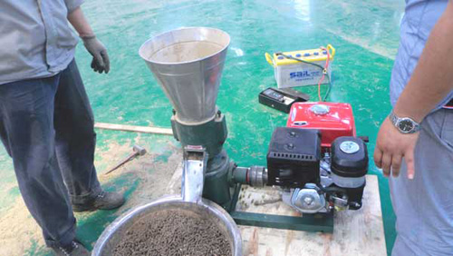 pellets made by test pellet machine